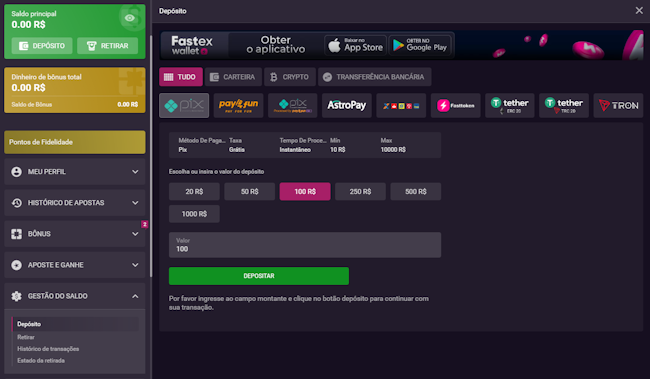 Total sports bet